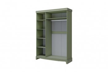 Шкаф 1500 мм распашной ШР-3 Лорето, зеленый самшит (БМ) в Арамиле - aramil.mebel-e96.ru