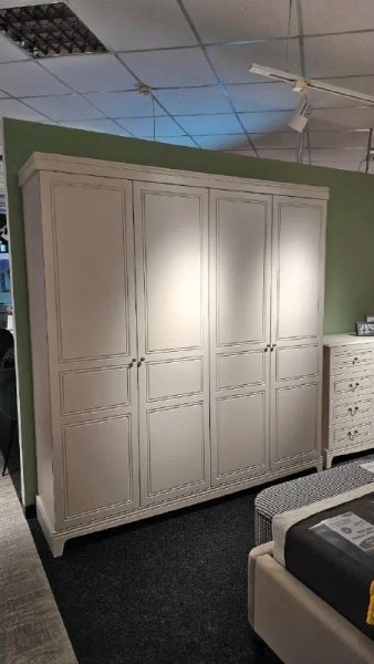 Шкаф 2000 мм распашной ШР-4 Лорето, льняной (БМ) в Арамиле - aramil.mebel-e96.ru