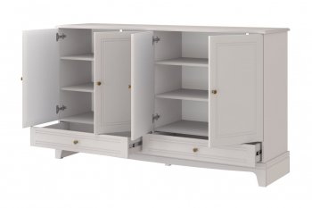 Комод 4 двери 2ящ. Лорето, льняной (БМ) в Арамиле - aramil.mebel-e96.ru