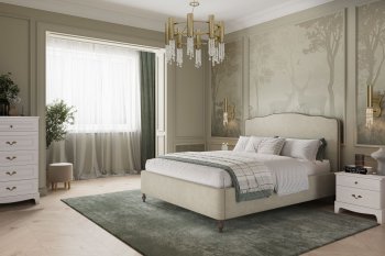 Спальный гарнитур Лорето, модульный, льняной (БМ) в Арамиле - aramil.mebel-e96.ru