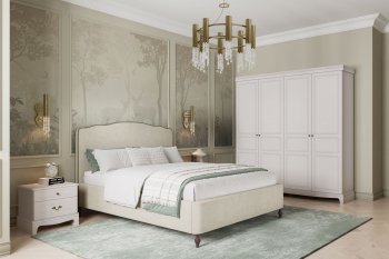 Спальный гарнитур Лорето, модульный, льняной (БМ) в Арамиле - aramil.mebel-e96.ru