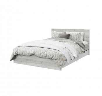 Кровать с ящиками Лори дуб серый (МЛК) в Арамиле - aramil.mebel-e96.ru | фото