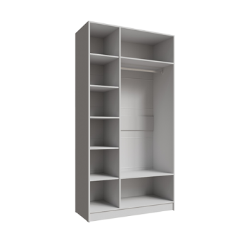 Шкаф Мадрид 1200 мм без зеркала белый (Текс) в Арамиле - aramil.mebel-e96.ru