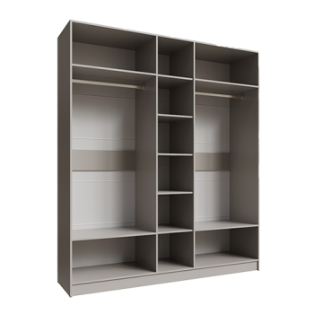Шкаф Мадрид 2000 мм без зеркала, кашемир (Текс) в Арамиле - aramil.mebel-e96.ru