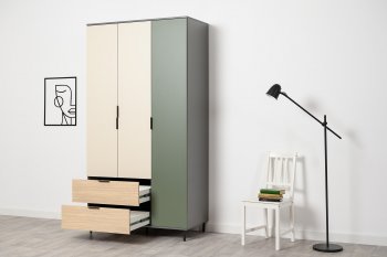 Шкаф 1200 мм Марвэл 16.317.03 зеленый (Моби) в Арамиле - aramil.mebel-e96.ru