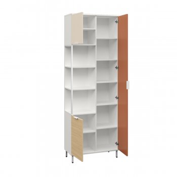 Шкаф комбинированный Марвэл 13.22 бел (Моби) в Арамиле - aramil.mebel-e96.ru