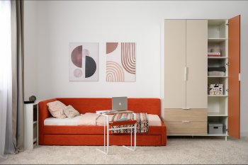 Набор детской мебели Марвэл модульный, бел. (Моби) в Арамиле - aramil.mebel-e96.ru