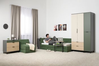 Набор детской мебели Марвэл модульный, сер. (Моби) в Арамиле - aramil.mebel-e96.ru