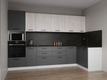 Угловой кухонный гарнитур Меренга 3200*1400 мм, МДФ Sanvut в Арамиле - aramil.mebel-e96.ru