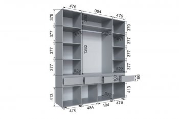 Шкаф 2000 мм Мерида серый камень/графит (Микон) в Арамиле - aramil.mebel-e96.ru