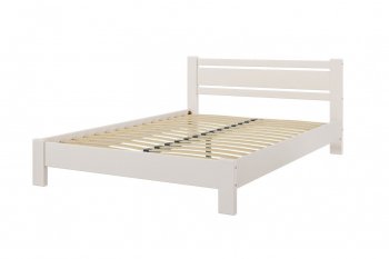 Кровать из массива Милс льняной (БМ) в Арамиле - aramil.mebel-e96.ru