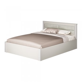 Кровать двуспальная Монако КР-16 кашемир (БТС) в Арамиле - aramil.mebel-e96.ru