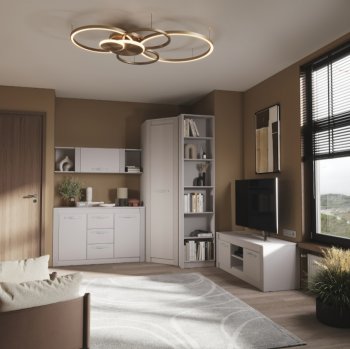 Стенка Монако Кашемир комп.1 (модульная) (БТС) в Арамиле - aramil.mebel-e96.ru