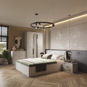 Спальный гарнитур Монако Кашемир (модульный) (БТС) в Арамиле - aramil.mebel-e96.ru