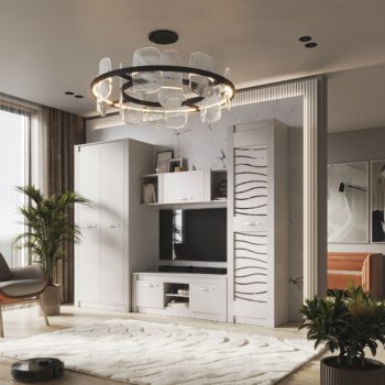 Стенка Монако Кашемир комп.3 (модульная) (БТС) в Арамиле - aramil.mebel-e96.ru