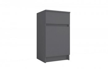 Тумба для обуви с 1ящ. Мори МПТ400 графит (ДСВ) в Арамиле - aramil.mebel-e96.ru