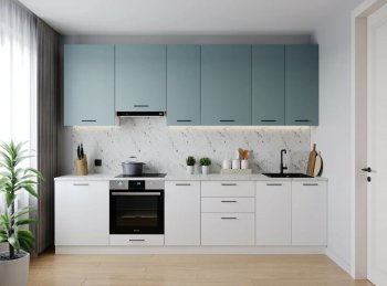 Кухонный гарнитур высокий Ниагара 3000 мм ЛДСП/МДФ (Санвут) в Арамиле - aramil.mebel-e96.ru