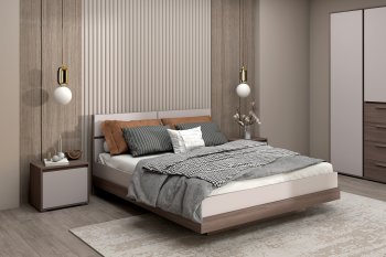 Спальный гарнитур Ника, модульный (Зарон) в Арамиле - aramil.mebel-e96.ru