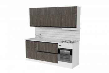 Кухонный гарнитур Ноктюрн макси 1800 мм (Герда) в Арамиле - aramil.mebel-e96.ru