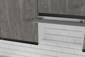 Кухонный гарнитур Ноктюрн мега 2500 мм (Герда) в Арамиле - aramil.mebel-e96.ru