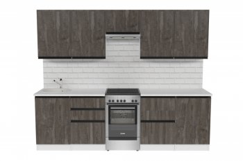 Кухонный гарнитур Ноктюрн мега 2500 мм (Герда) в Арамиле - aramil.mebel-e96.ru