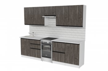 Кухонный гарнитур Ноктюрн мега 2500 мм (Герда) в Арамиле - aramil.mebel-e96.ru