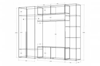 Стенка Норден (Зарон) в Арамиле - aramil.mebel-e96.ru