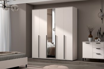 Шкаф 2000 мм Норден с зеркалом (Зарон) в Арамиле - aramil.mebel-e96.ru