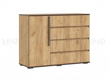 Комод 1 дверь 4 ящика (1200) Норд, дуб крафт (Миф) в Арамиле - aramil.mebel-e96.ru