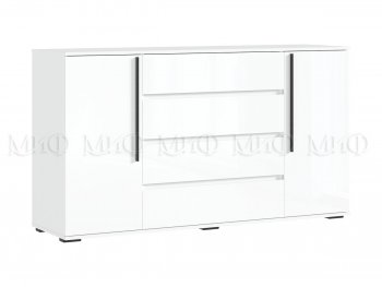 Комод 2 двери 4 ящика (1600) Норд, белый (Миф) в Арамиле - aramil.mebel-e96.ru