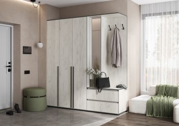 Прихожая Норд+Шкаф 1200, крафт белый (Миф) в Арамиле - aramil.mebel-e96.ru