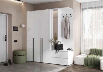 Прихожая Норд+Шкаф 1200, белый (Миф) в Арамиле - aramil.mebel-e96.ru