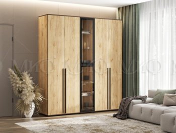 Шкаф Норд+ пенал со стеклом (Миф) в Арамиле - aramil.mebel-e96.ru