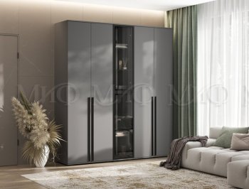 Шкаф Норд+ пенал со стеклом (Миф) в Арамиле - aramil.mebel-e96.ru