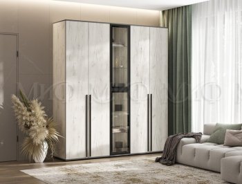 Шкаф Норд+ пенал со стеклом (Миф) в Арамиле - aramil.mebel-e96.ru