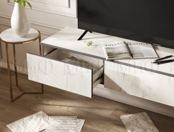 Стенка Норд-2 дуб крафт белый (Миф) в Арамиле - aramil.mebel-e96.ru