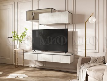 Стенка Норд-2 дуб крафт белый (Миф) в Арамиле - aramil.mebel-e96.ru