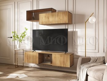 Стенка Норд-1 дуб крафт (Миф) в Арамиле - aramil.mebel-e96.ru