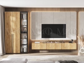 Стенка Норд дуб крафт (Миф) в Арамиле - aramil.mebel-e96.ru