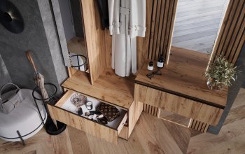 Шкаф 800+Тумба с зеркалом Норд (Миф) в Арамиле - aramil.mebel-e96.ru