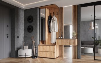 Прихожая+Тумба с зеркалом Норд (Миф) в Арамиле - aramil.mebel-e96.ru