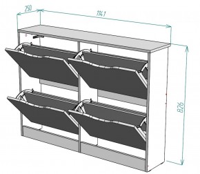 Обувница W12 (ДСС) в Арамиле - aramil.mebel-e96.ru