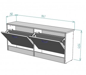 Обувница W19 (ДСС) в Арамиле - aramil.mebel-e96.ru