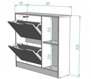 Обувница W30 (ДСС-Белый) в Арамиле - aramil.mebel-e96.ru