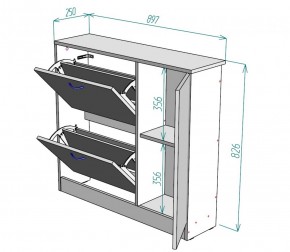 Обувница W31 (ЯАС) в Арамиле - aramil.mebel-e96.ru