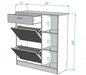 Обувница W33 (Белый) в Арамиле - aramil.mebel-e96.ru