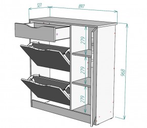 Обувница W36 (ДМ) в Арамиле - aramil.mebel-e96.ru