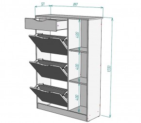 Обувница W42 (ДСС) в Арамиле - aramil.mebel-e96.ru