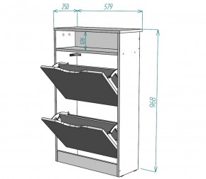 Обувница W6 (ДСС) в Арамиле - aramil.mebel-e96.ru