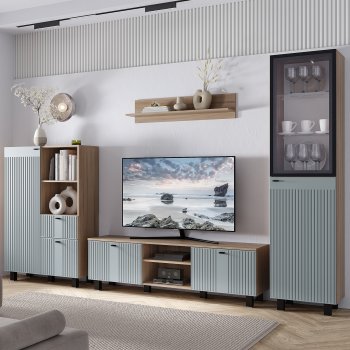 Тумба под ТВ Олива ТБ-09 шарли бриз (БТС) в Арамиле - aramil.mebel-e96.ru